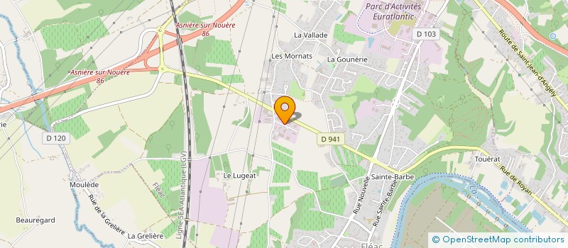localisation de l'entreprise CHARENTE BUREAUTIQUE SERVICE à FLEAC
