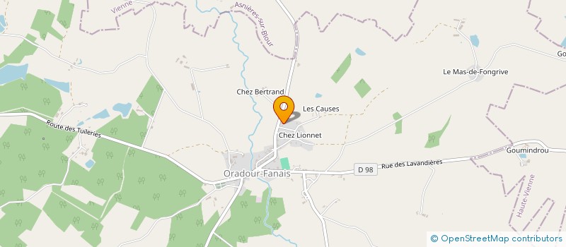 localisation de l'entreprise CHARENTE CONFORT  ANSAC-SUR-VIENNE