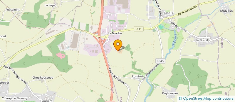 localisation de l'entreprise CHARENTE CONSTRUCTION à ANAIS