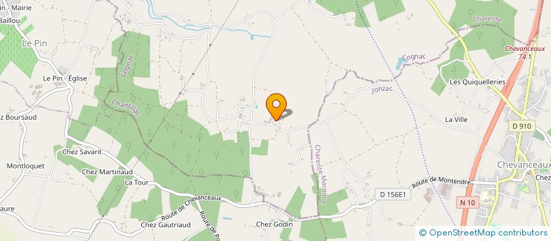 localisation de l'entreprise CHARENTE COURTAGE TRAVAUX à CHANTILLAC
