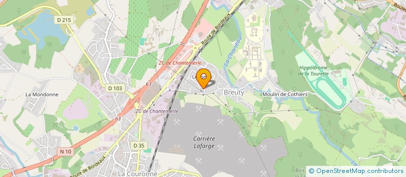 localisation de l'entreprise CHARENTE DEBOUCHAGE  LA COURONNE