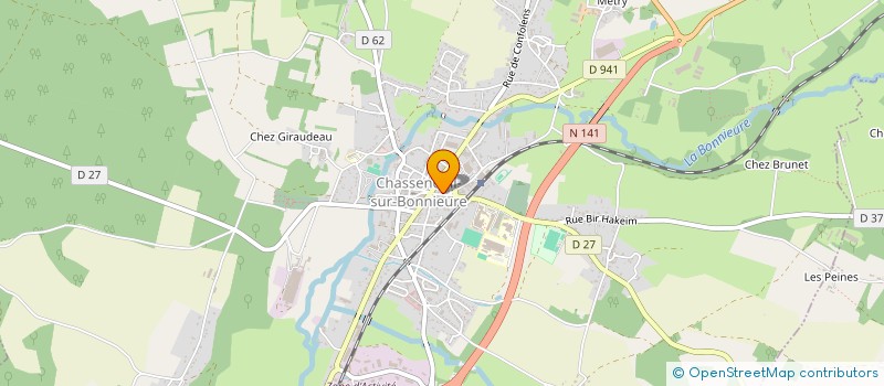 localisation de l'entreprise CHARENTE DIAGNOSTIC IMMOBILIER à CHASSENEUIL-SUR-BONNIEURE