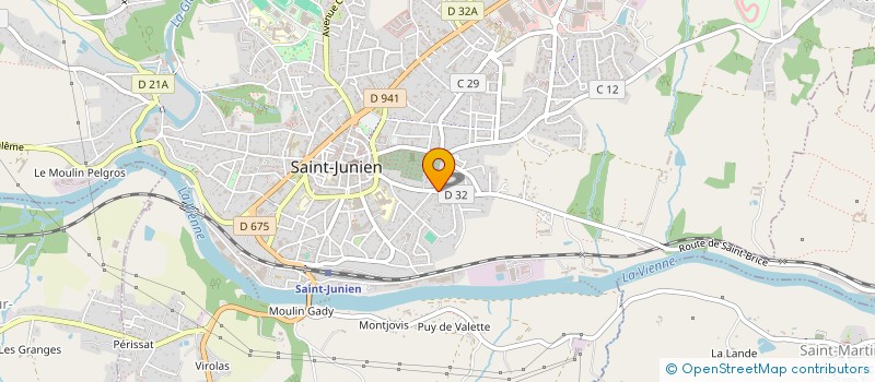 localisation de l'entreprise CHARENTE E LIMOUSIN à SAINT-JUNIEN