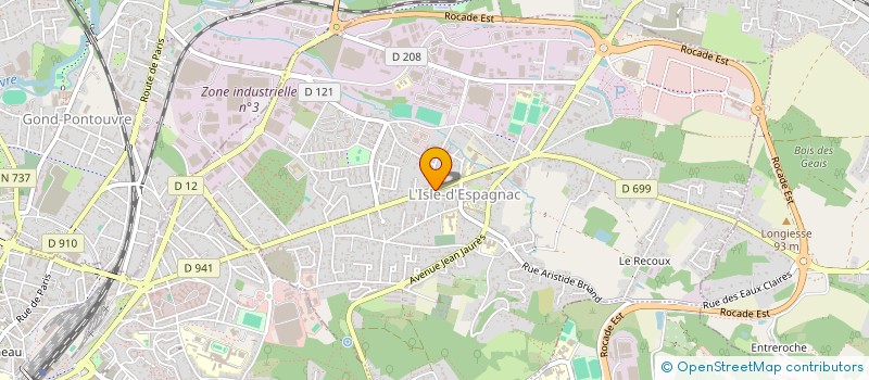 localisation de l'entreprise CHARENTE GARDIENNAGE  L'ISLE-D'ESPAGNAC