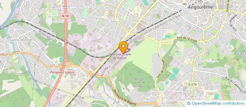 localisation de l'entreprise CHARENTE HYGIENE à ANGOULEME