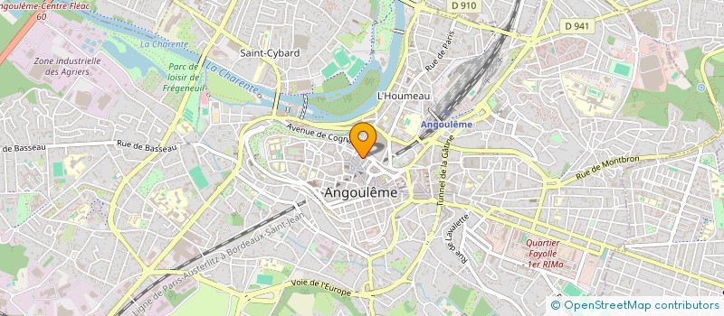 localisation de l'entreprise CHARENTE IMMOBILIER LOISIRS à ANGOULEME