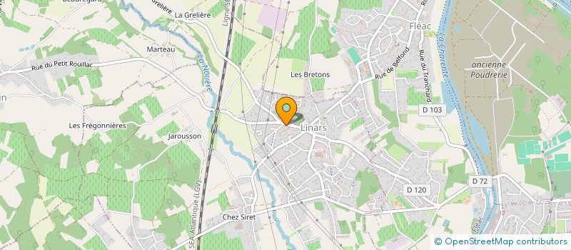 localisation de l'entreprise CHARENTE INSERTION à LINARS