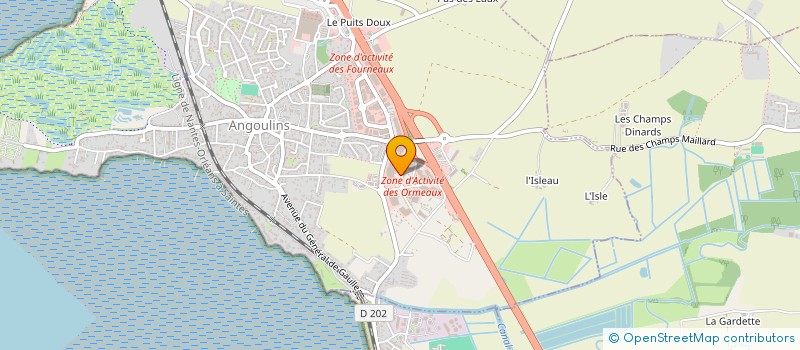localisation de l'entreprise CHARENTE LUMINAIRES à ANGOULINS