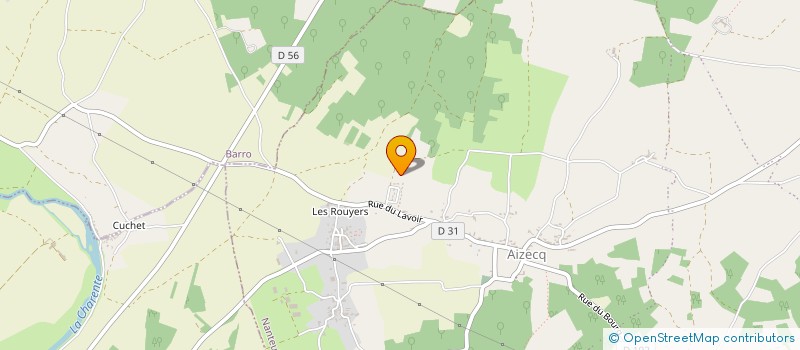 localisation de l'entreprise CHARENTE MAISONS BOIS à NANTEUIL-EN-VALLEE