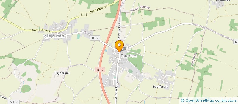 localisation de l'entreprise CHARENTE MANUTENTION SERVICES à TOURRIERS