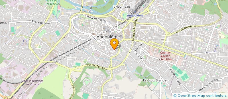 localisation de l'entreprise CHARENTE NUMERIQUE à ANGOULEME