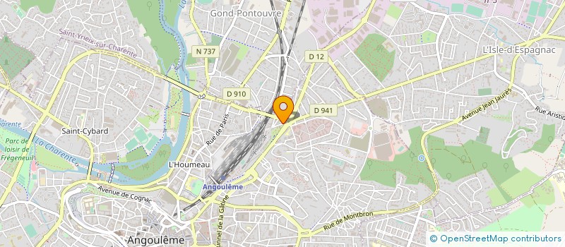 localisation de l'entreprise CHARENTE PAPIERS à ANGOULEME
