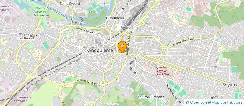 localisation de l'entreprise CHARENTE PLOMBERIE ENERGIES à ANGOULEME