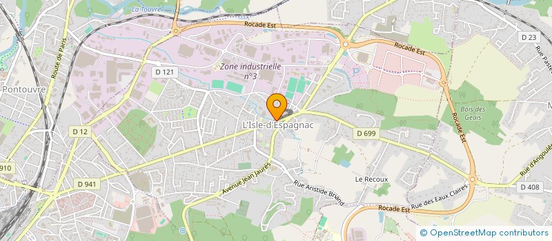 localisation de l'entreprise CHARENTE STORES ET FERMETURES  L'ISLE-D'ESPAGNAC