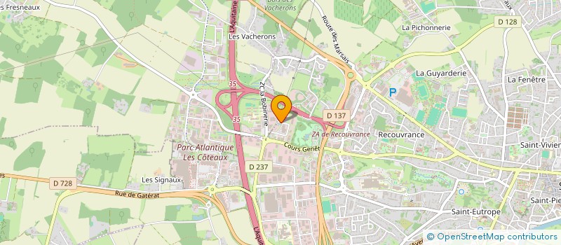 localisation de l'entreprise CHARENTES FRET LOGISTIQUE  SAINTES