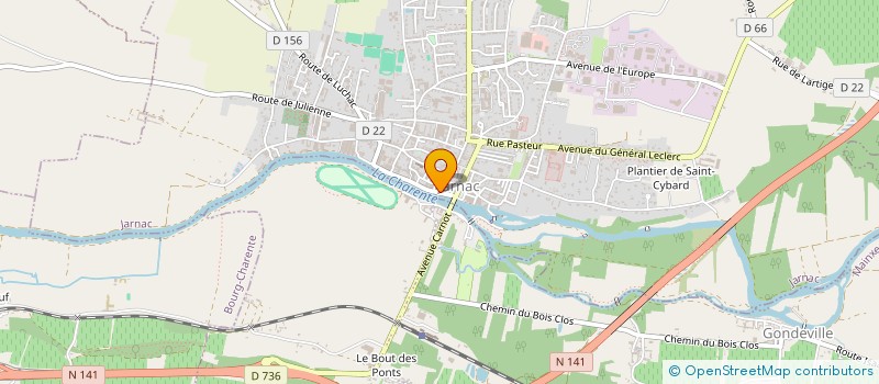 localisation de l'entreprise CHARENTES HABITAT à JARNAC