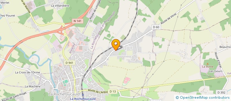 localisation de l'entreprise CHARENTES INVESTISSEMENTS  LA ROCHEFOUCAULD-EN-ANGOUMOIS