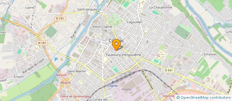 localisation de l'entreprise CHARENTES PATRIMOINE INVESTISSEMENT à COGNAC