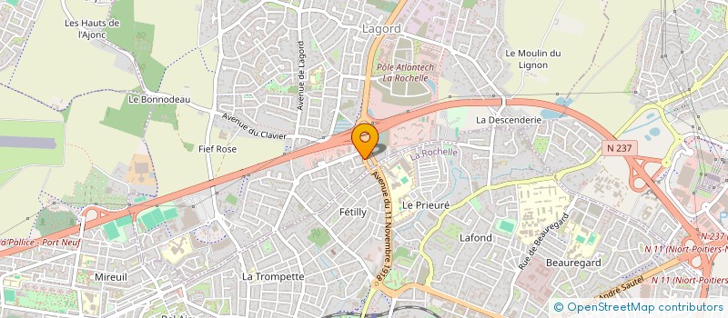 localisation de l'entreprise CHARENTES TECHNIQUES CONSTRUCTIONS à LAGORD