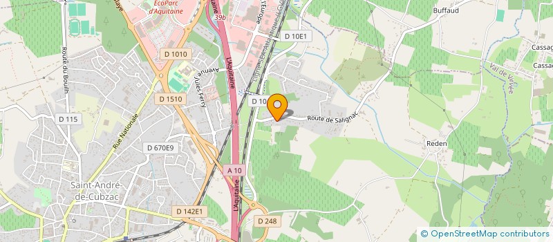 localisation de l'entreprise CHARENTON  SAINT-ANDRE-DE-CUBZAC