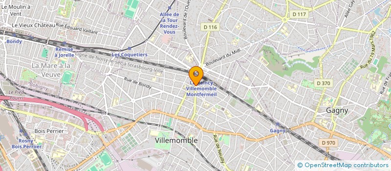 localisation de l'entreprise CHARENTON OUTREBON à VILLEMOMBLE