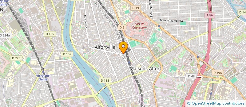 localisation de l'entreprise CHARENTON TAXIS à ALFORTVILLE