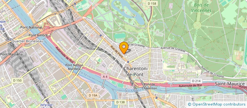localisation de l'entreprise CHARENTON TENNIS DE TABLE à CHARENTON-LE-PONT