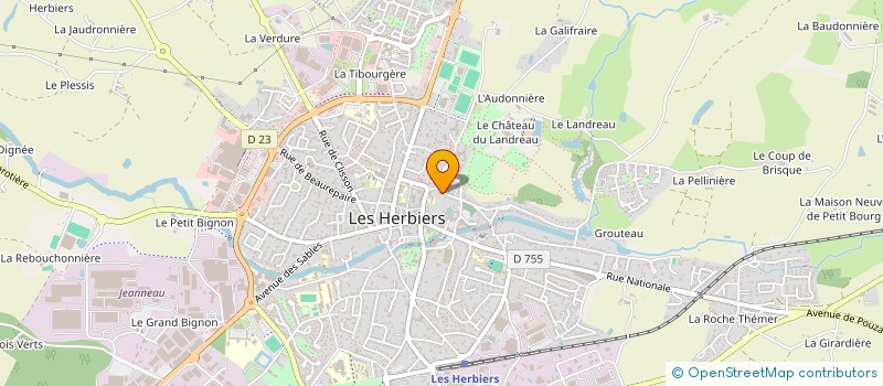 localisation de l'entreprise CHARETTE DE LA CONTRIE à LES HERBIERS