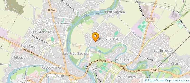 localisation de l'entreprise CHARFIL HD à NIORT