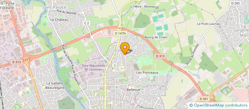 localisation de l'entreprise CHARFIX  COULAINES