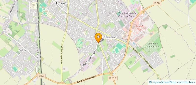 localisation de l'entreprise CHARG'UP  BEAURAINS