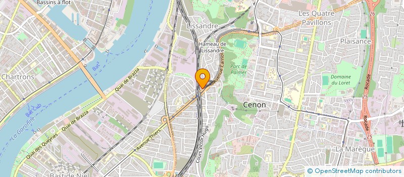 localisation de l'entreprise CHARGERA  CENON