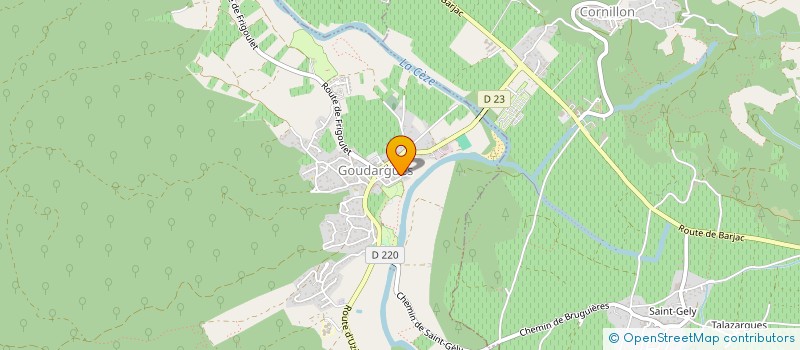 localisation de l'entreprise CHARGET  GOUDARGUES