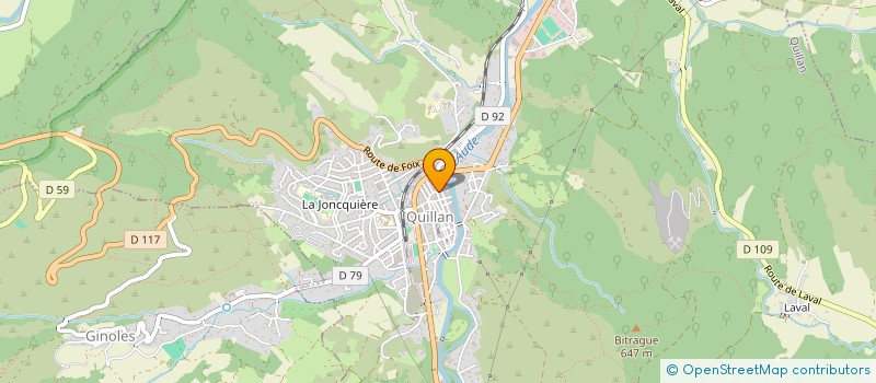 localisation de l'entreprise CHARGEUR TERRE à QUILLAN