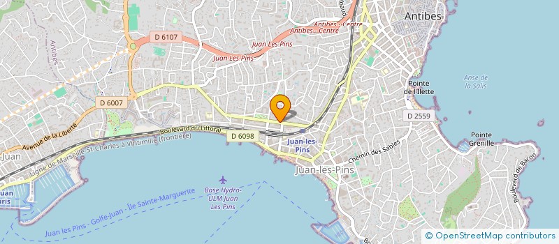 localisation de l'entreprise CHARGROS ET LAVEN à ANTIBES