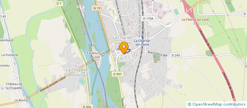 localisation de l'entreprise CHARI BOOKING  LA CHARITE-SUR-LOIRE