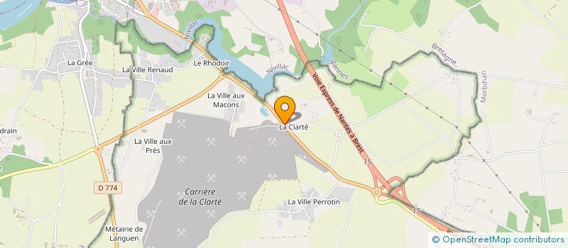 localisation de l'entreprise CHARIER CARRIERES ET MATERIAUX à HERBIGNAC