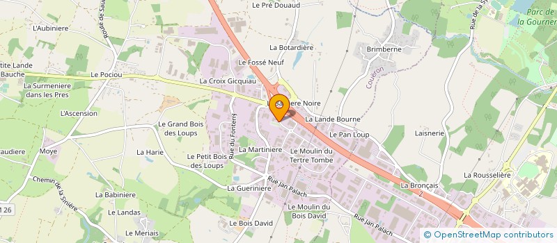 localisation de l'entreprise CHARIER DEVELOPPEMENT à COUERON