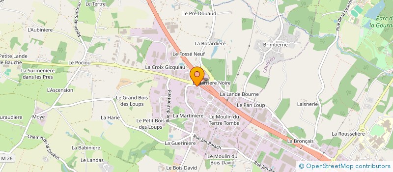 localisation de l'entreprise CHARIER GC à COUERON