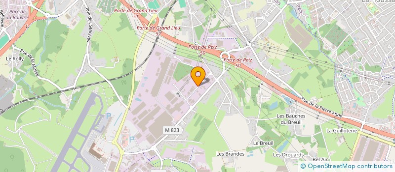 localisation de l'entreprise CHARIER TP SUD à BOUGUENAIS