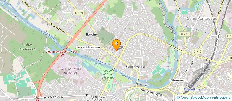 localisation de l'entreprise CHARIFF à ANGOULEME