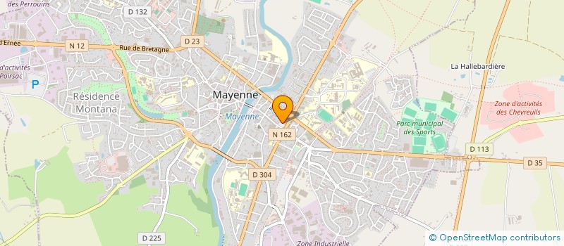 localisation de l'entreprise CHARIL à MAYENNE
