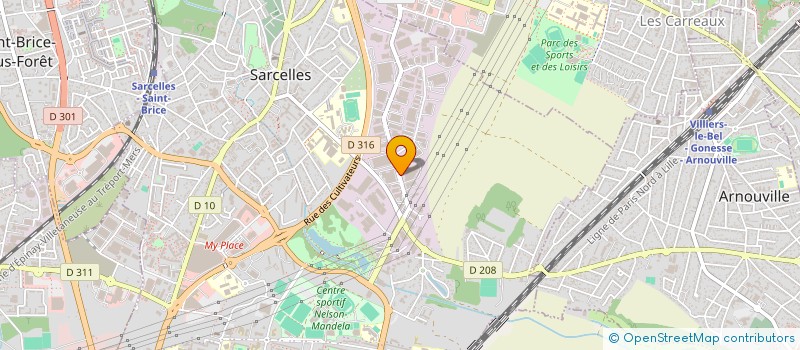 localisation de l'entreprise CHARIOTS SERVICES à SARCELLES