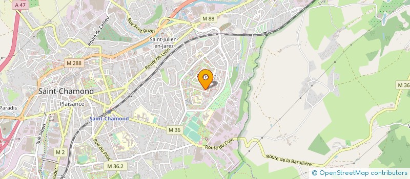 localisation de l'entreprise CHARIS  SAINT-CHAMOND