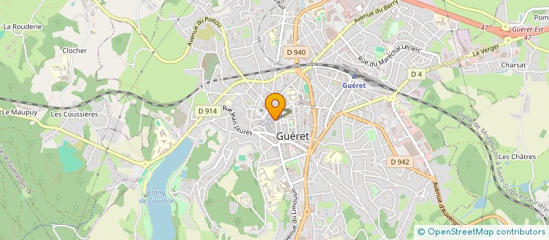 localisation de l'entreprise CHARISSOU-BATUT à GUERET