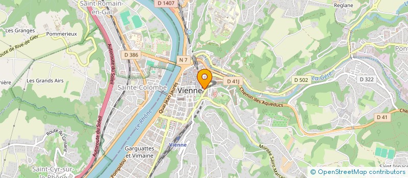 localisation de l'entreprise CHARITE  VIENNE