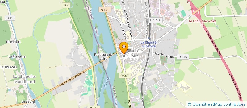 localisation de l'entreprise CHARITE BARBER à LA CHARITE-SUR-LOIRE