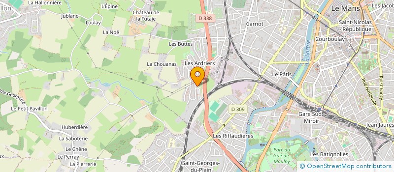 localisation de l'entreprise CHARITE & DEVELOPPEMENT  LE MANS