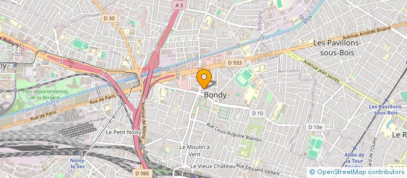 localisation de l'entreprise CHARITY ONE à BONDY