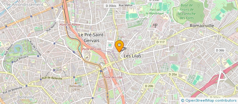 localisation de l'entreprise CHARKA à LES LILAS